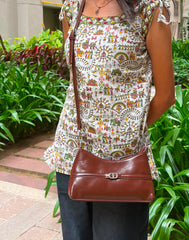Modern Brown Statement shoulder Bag