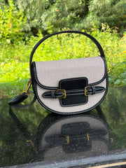 Reva Woven Textured Shoulder Bag