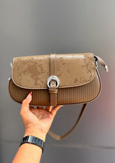 Textured Strapped Cross Body Bag