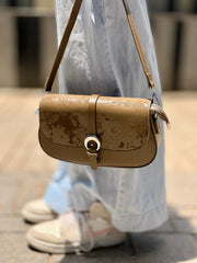 Textured Strapped Cross Body Bag
