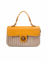 Chic Straw Sling Bag with Top Handle