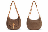 Easy pocket half moon shoulder bag