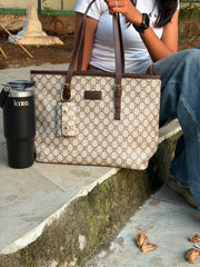 Signature Monogram Luxe Tote Bag