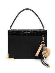 Elegant Striped Tote Bag with Premium Quality Charm