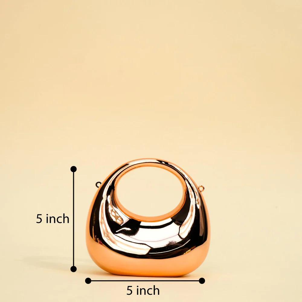 Luxury Metallic Mini Clutch Bag Statement Party Essential