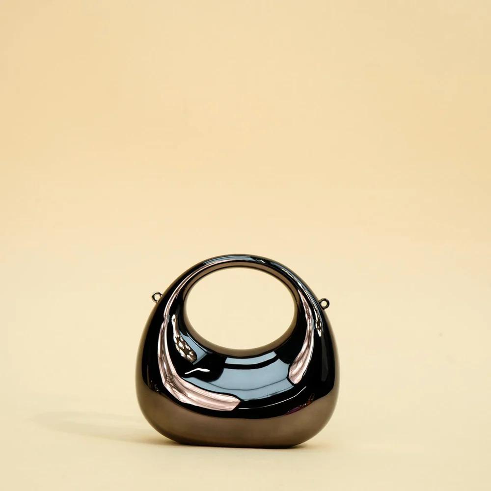 Luxury Metallic Mini Clutch Bag Statement Party Essential