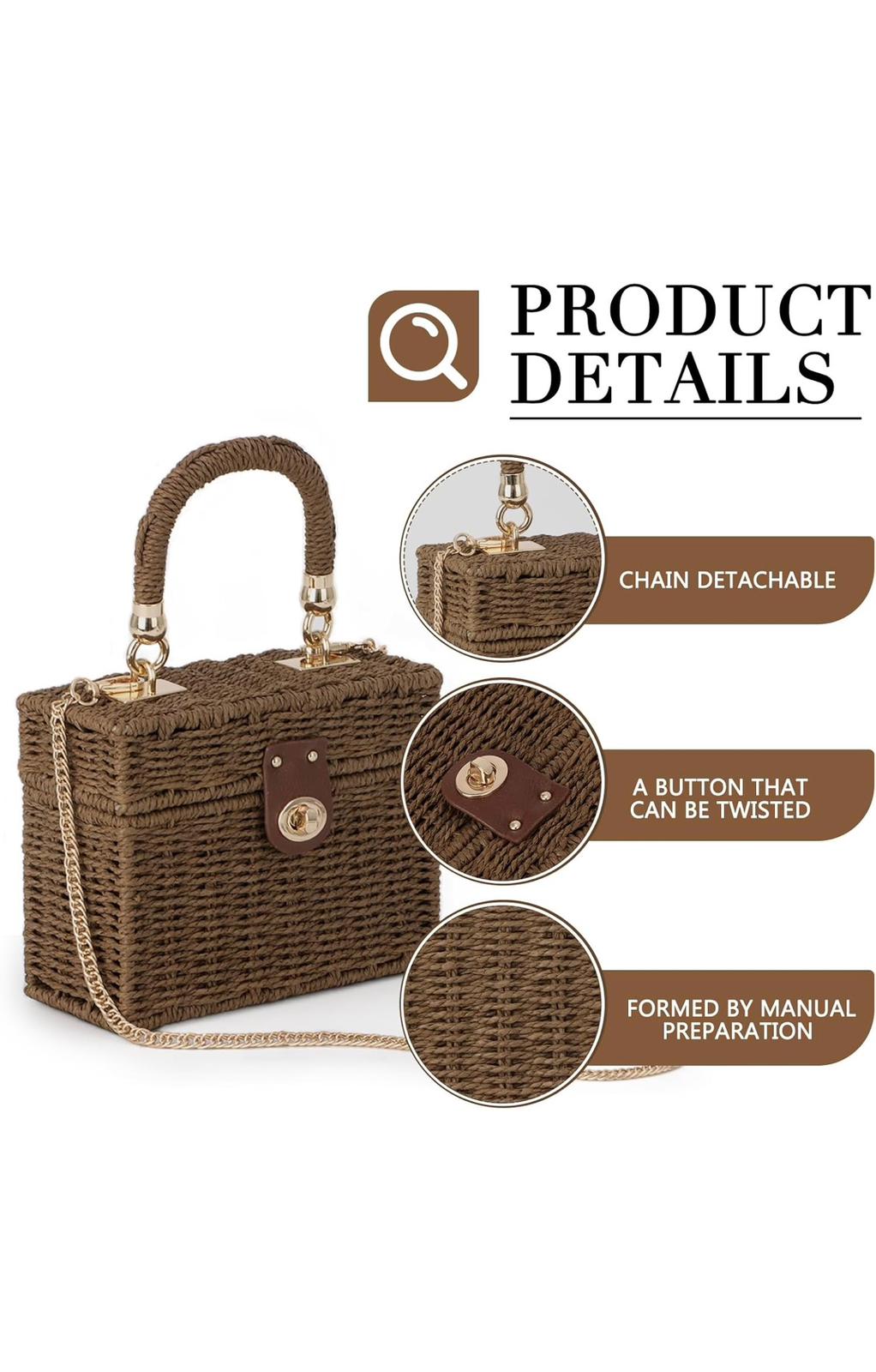 Boxi 201 Baguette Chain Hand Bag