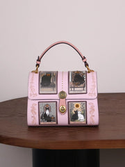 Vintage Art Luxury Design Top Handle Hand Bag