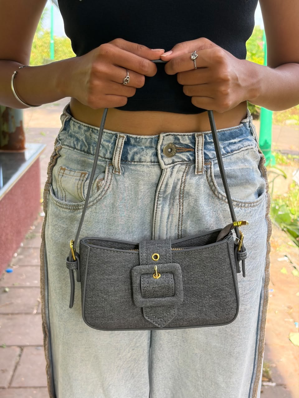 Mirai Denim Cross Body Sling