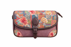 Elegant Floral Print Crossbody Sling Bag