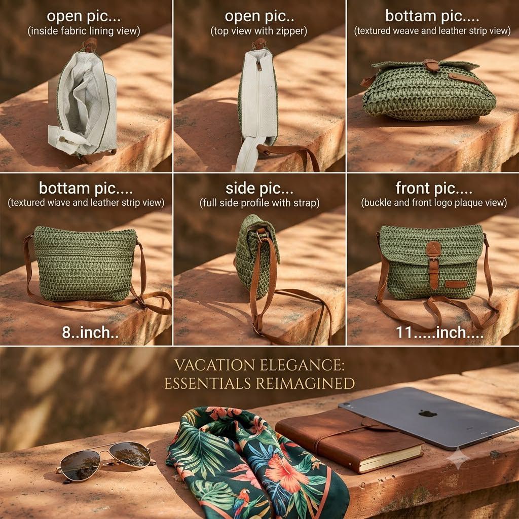 Summer Breeze Woven Sling Bag