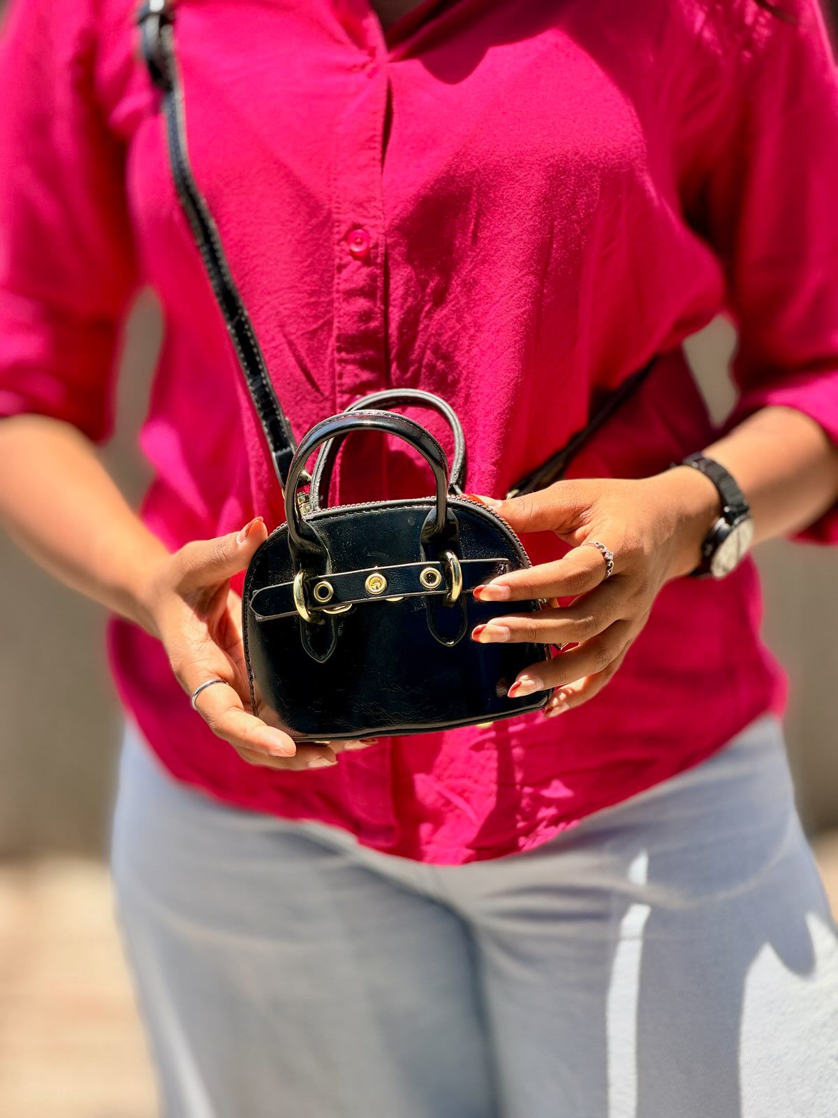 Lockup Black Mini Bag