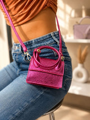 Kiara Metallic Structured Mini Bag