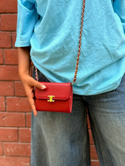 Ruby Red Mini Crossbody Bag