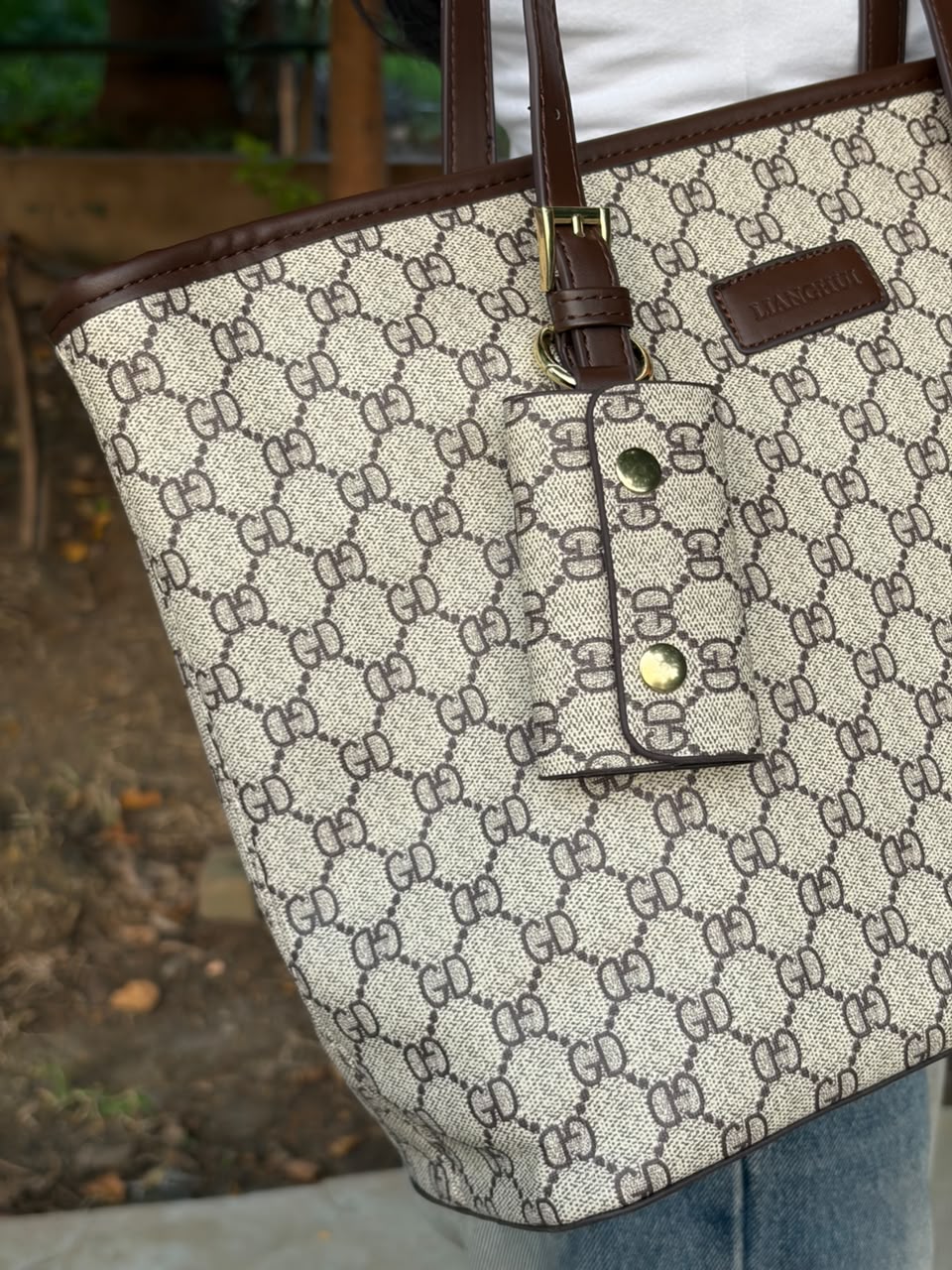 Signature Monogram Luxe Tote Bag