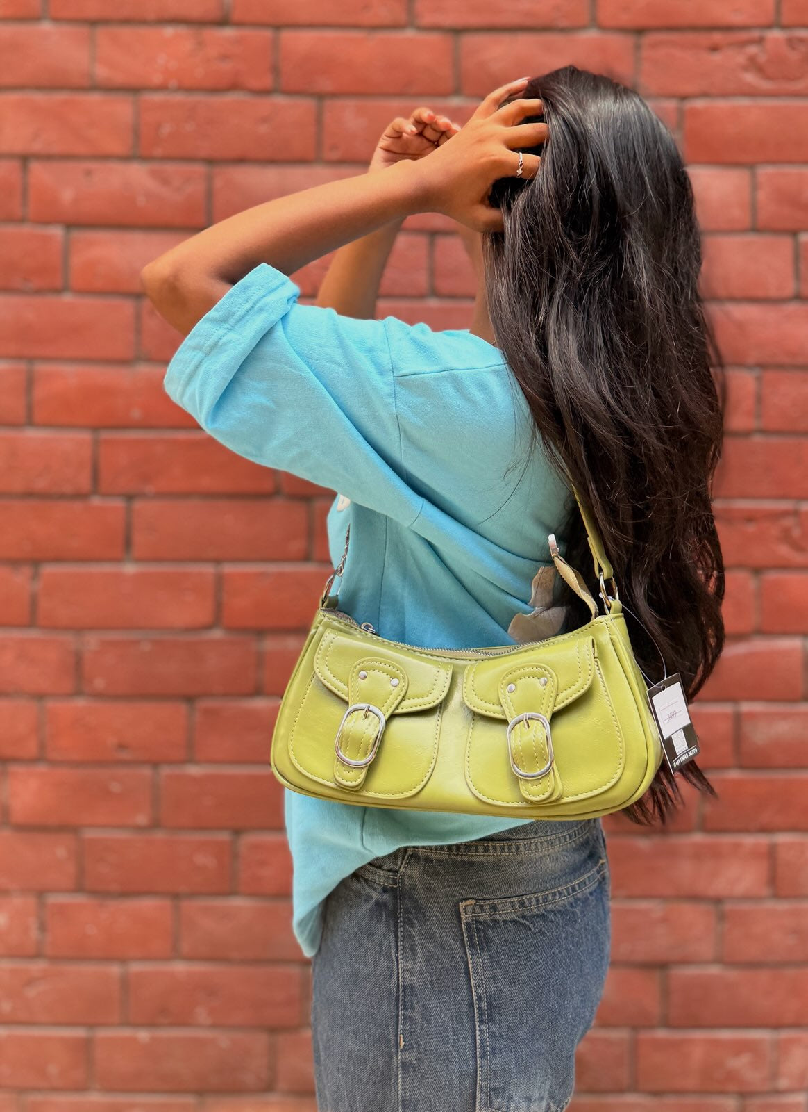 Vintage Buckle Shoulder Bag