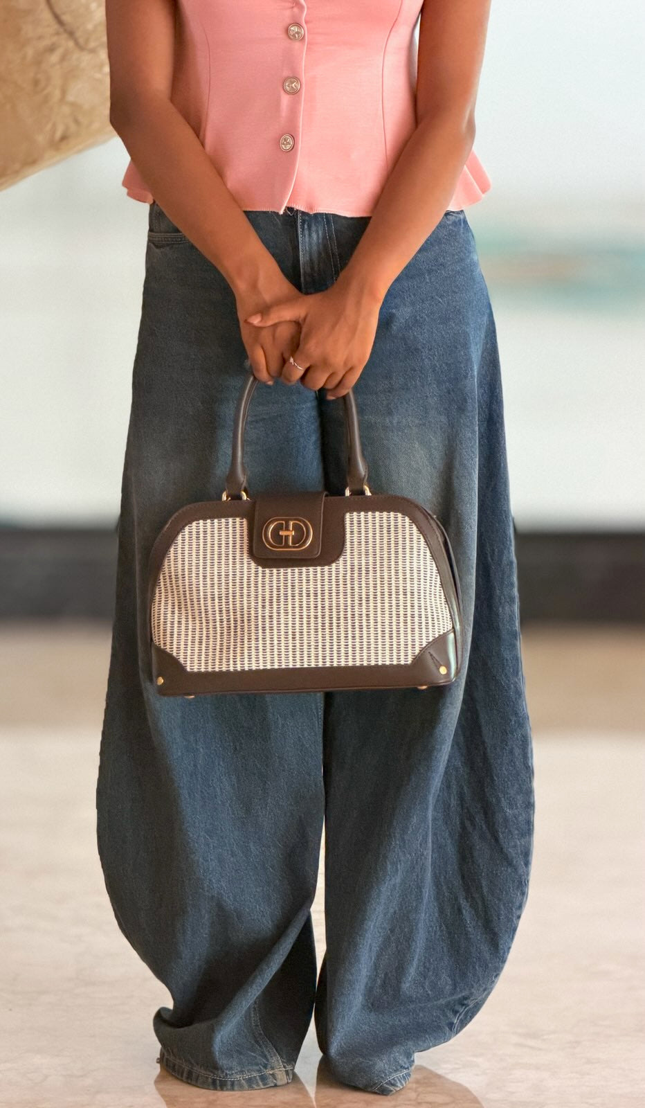 Textured Milano Tote Bag