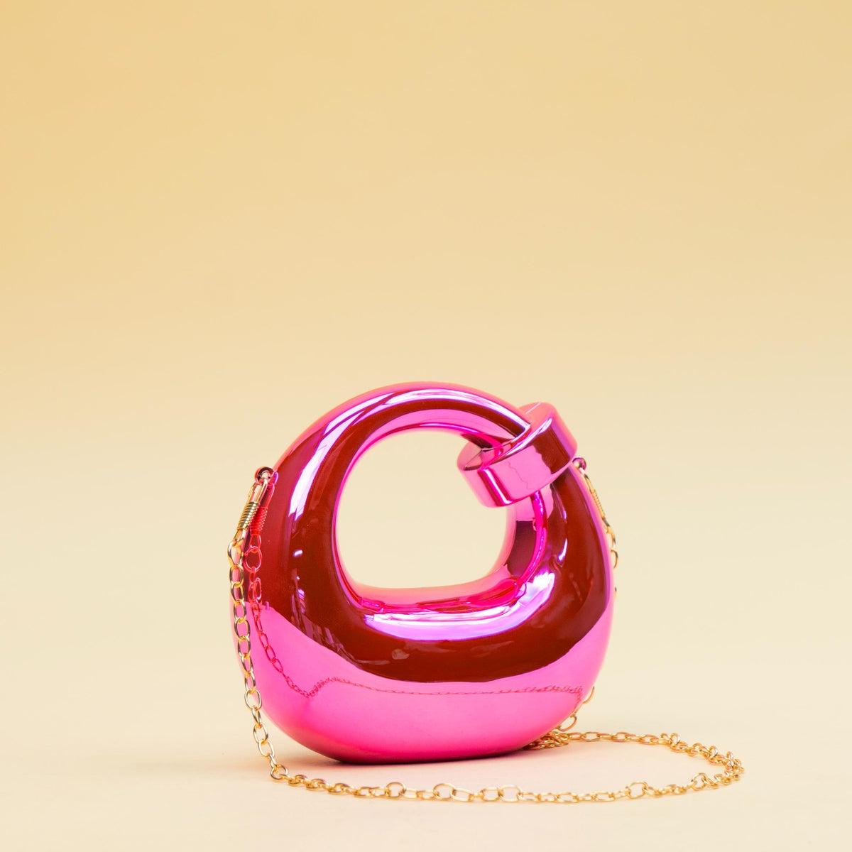 Luxury Metallic Mini Clutch Bag Statement Party Essential