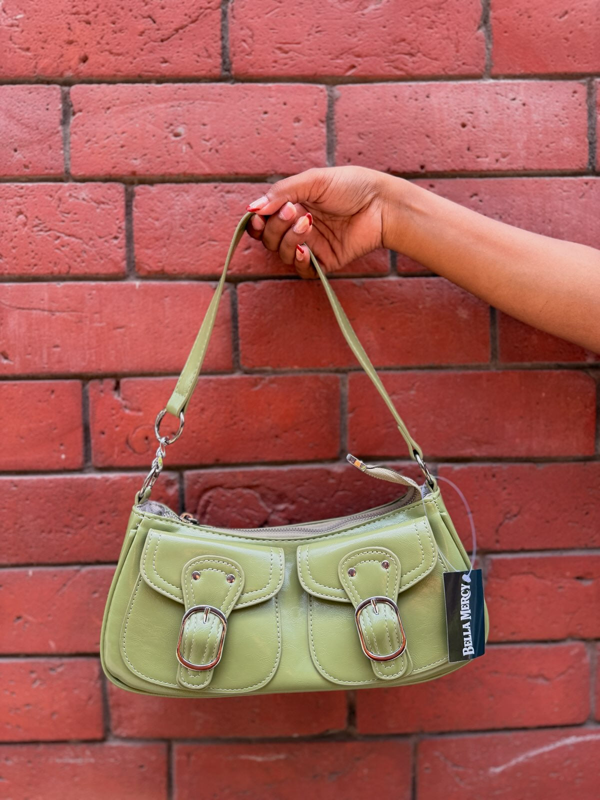 Vintage Buckle Shoulder Bag