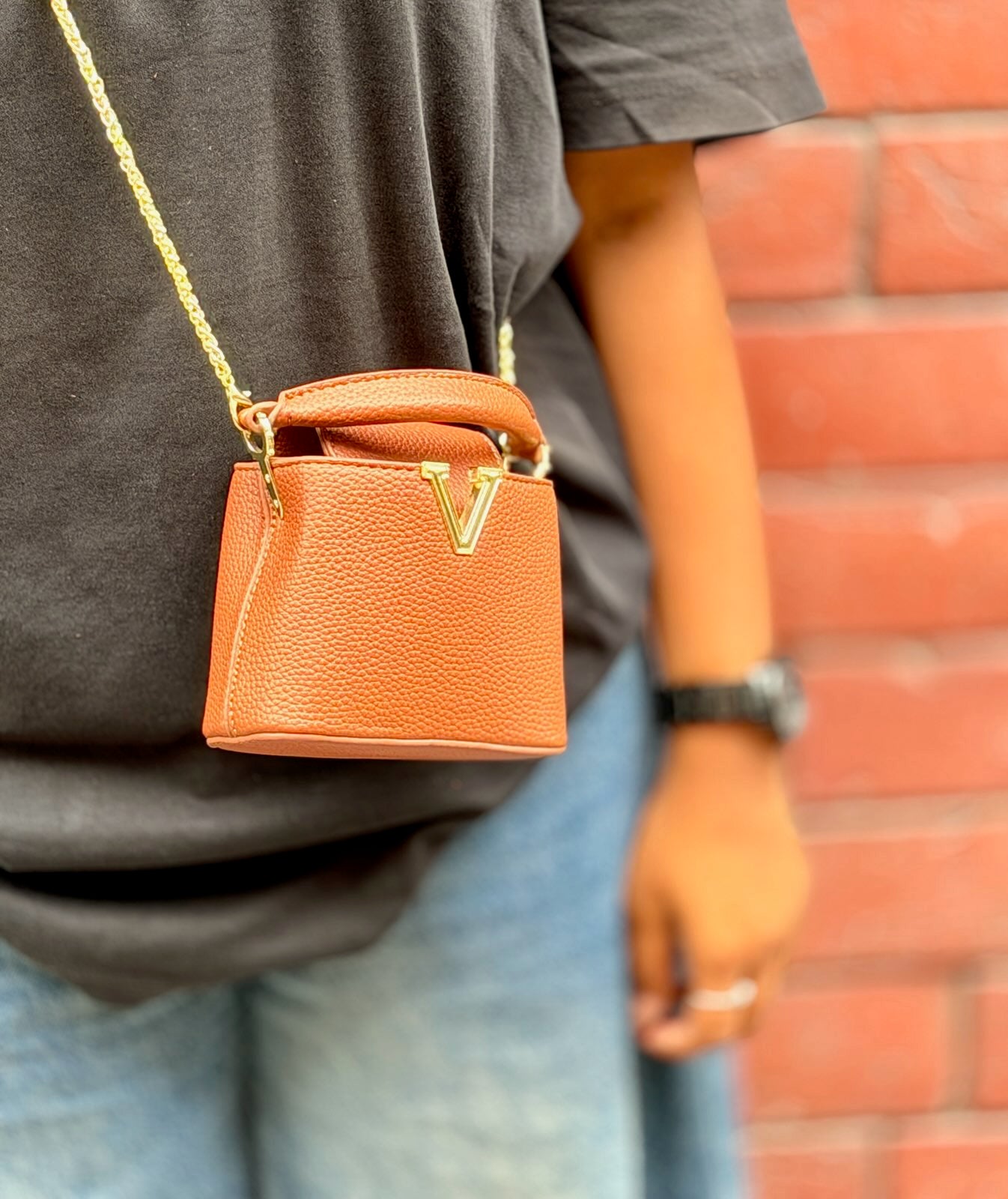 Chic Mini Sling Bag with Chain Strap