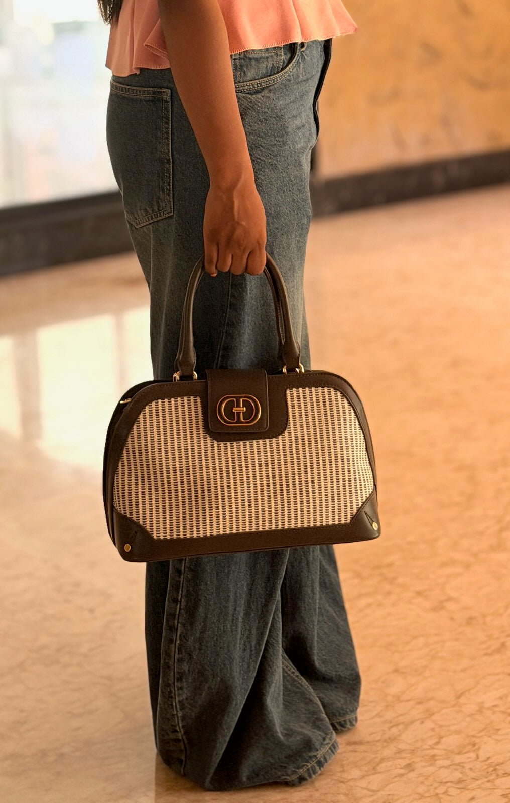 Textured Milano Tote Bag