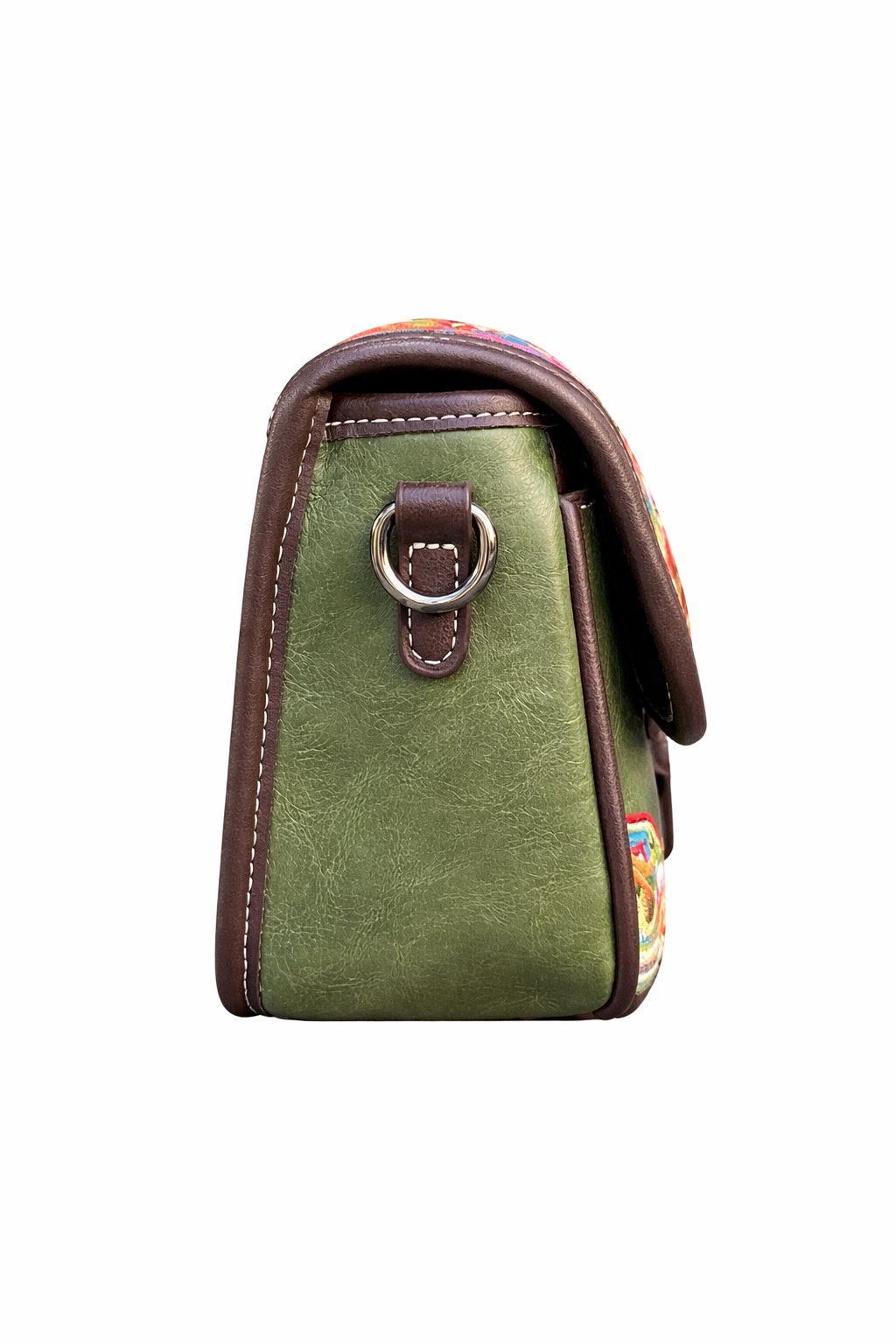 Elegant Floral Print Crossbody Sling Bag