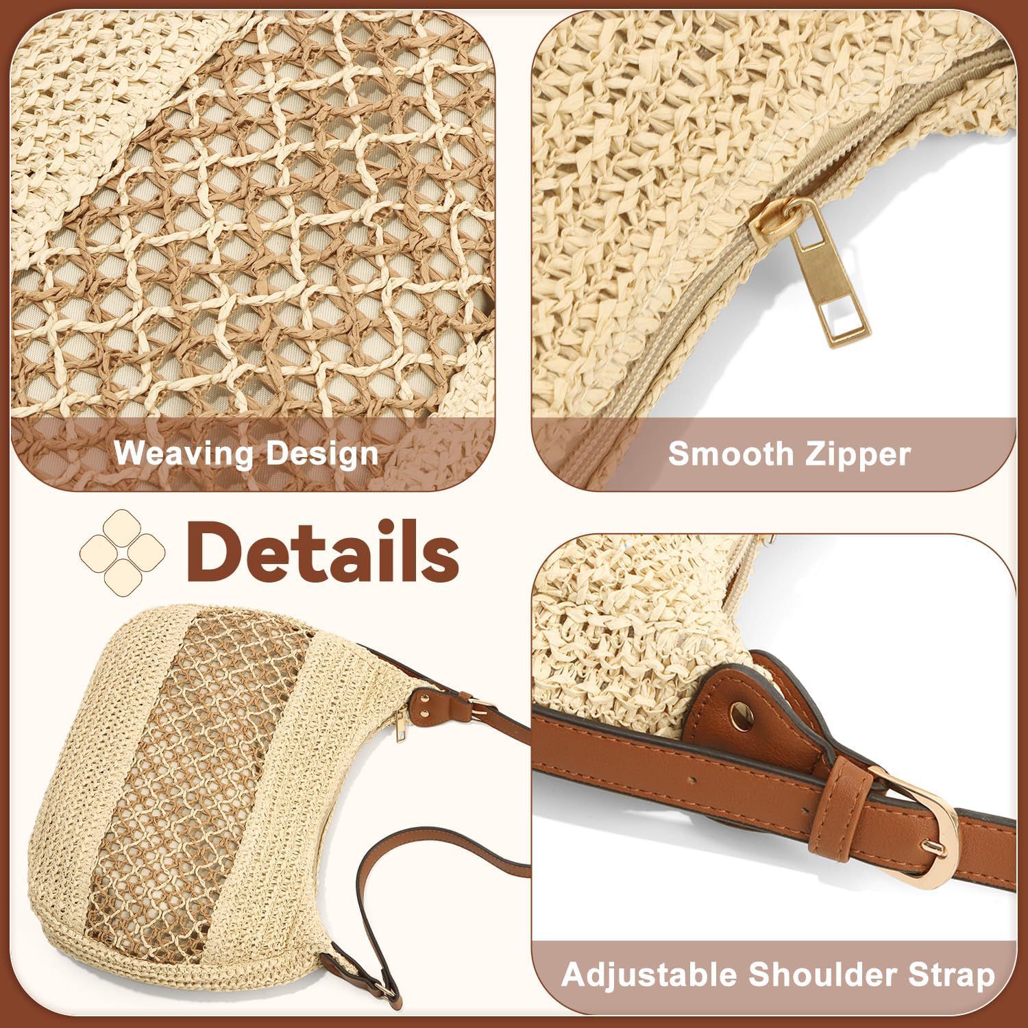 Boho Chic Woven Shoulder Bella Bag