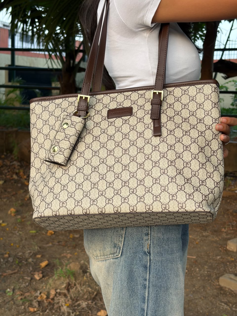 Signature Monogram Luxe Tote Bag