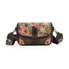 Elegant Floral Print Crossbody Sling Bag