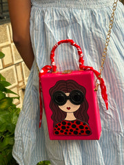 Doll Face Box Sling Bag