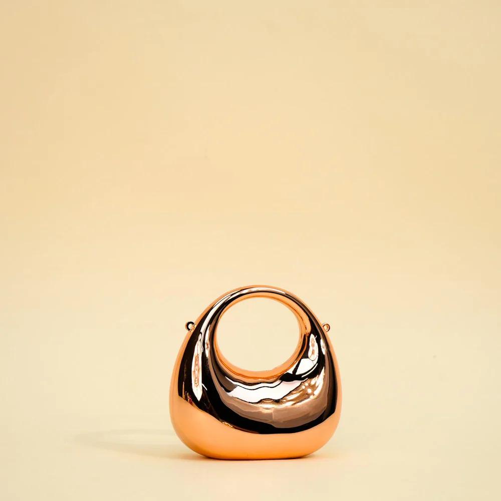 Luxury Metallic Mini Clutch Bag Statement Party Essential