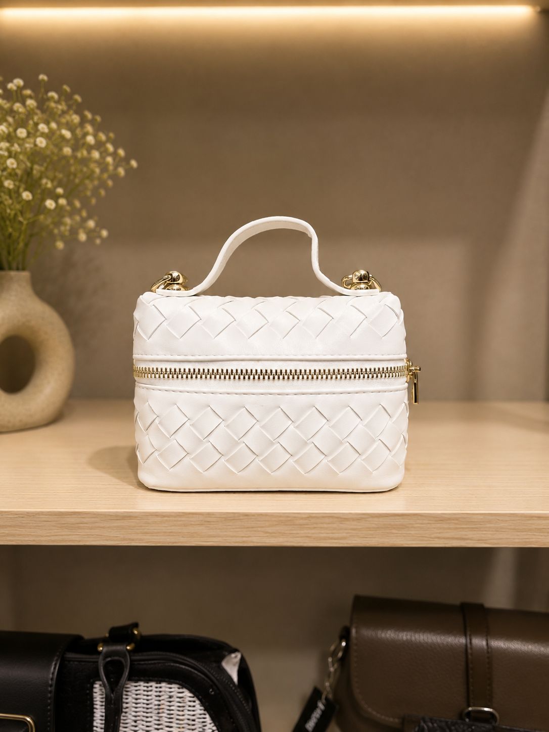 Noir Weave Luxe mini sling